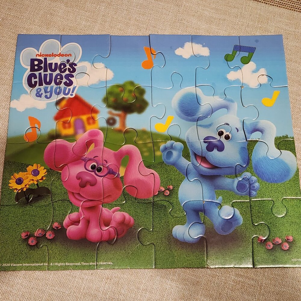 TWO Blue's Clues puzzles, no box